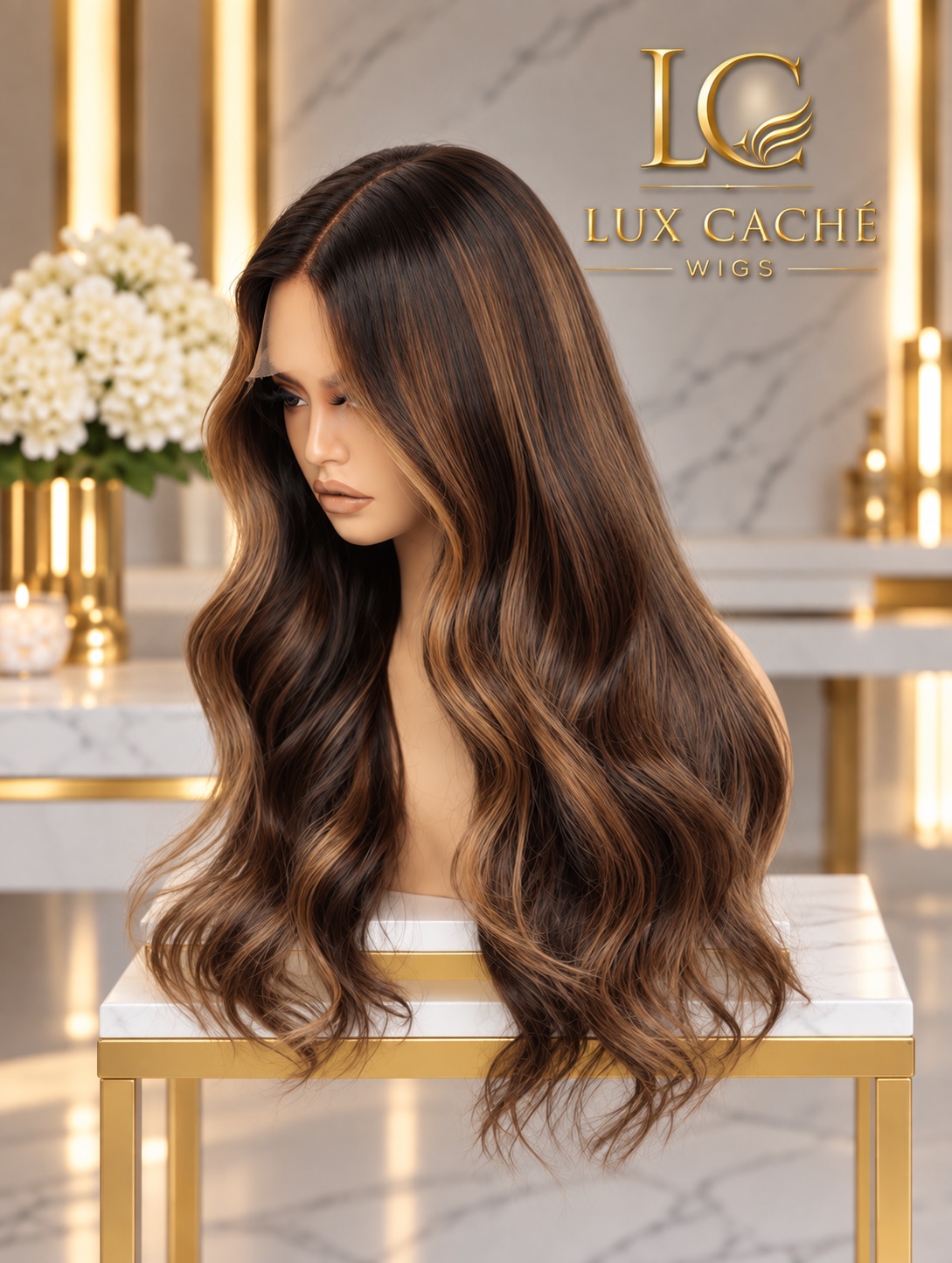 Cinnamon Brunette wig
