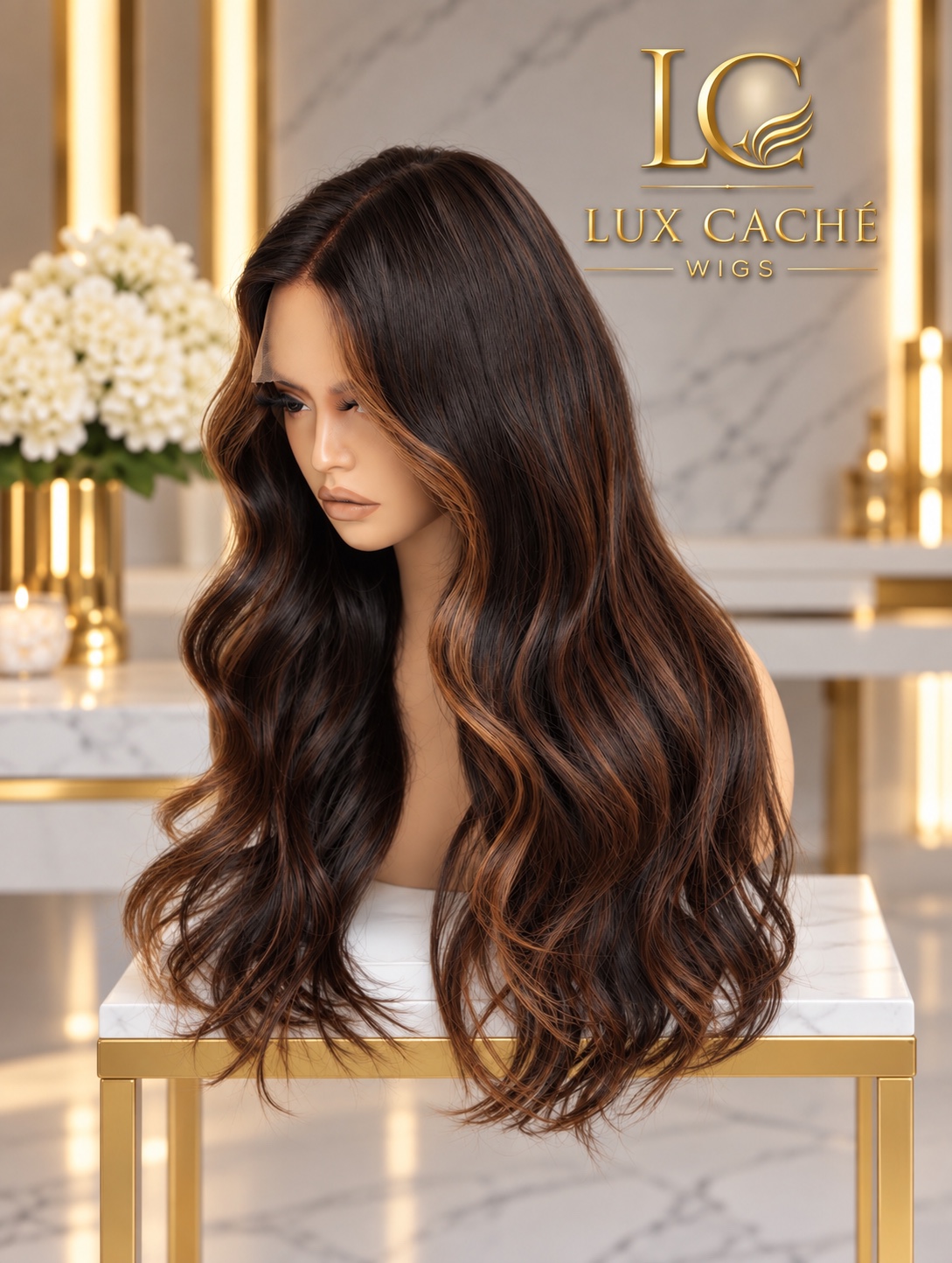 Mocha Bronze wig