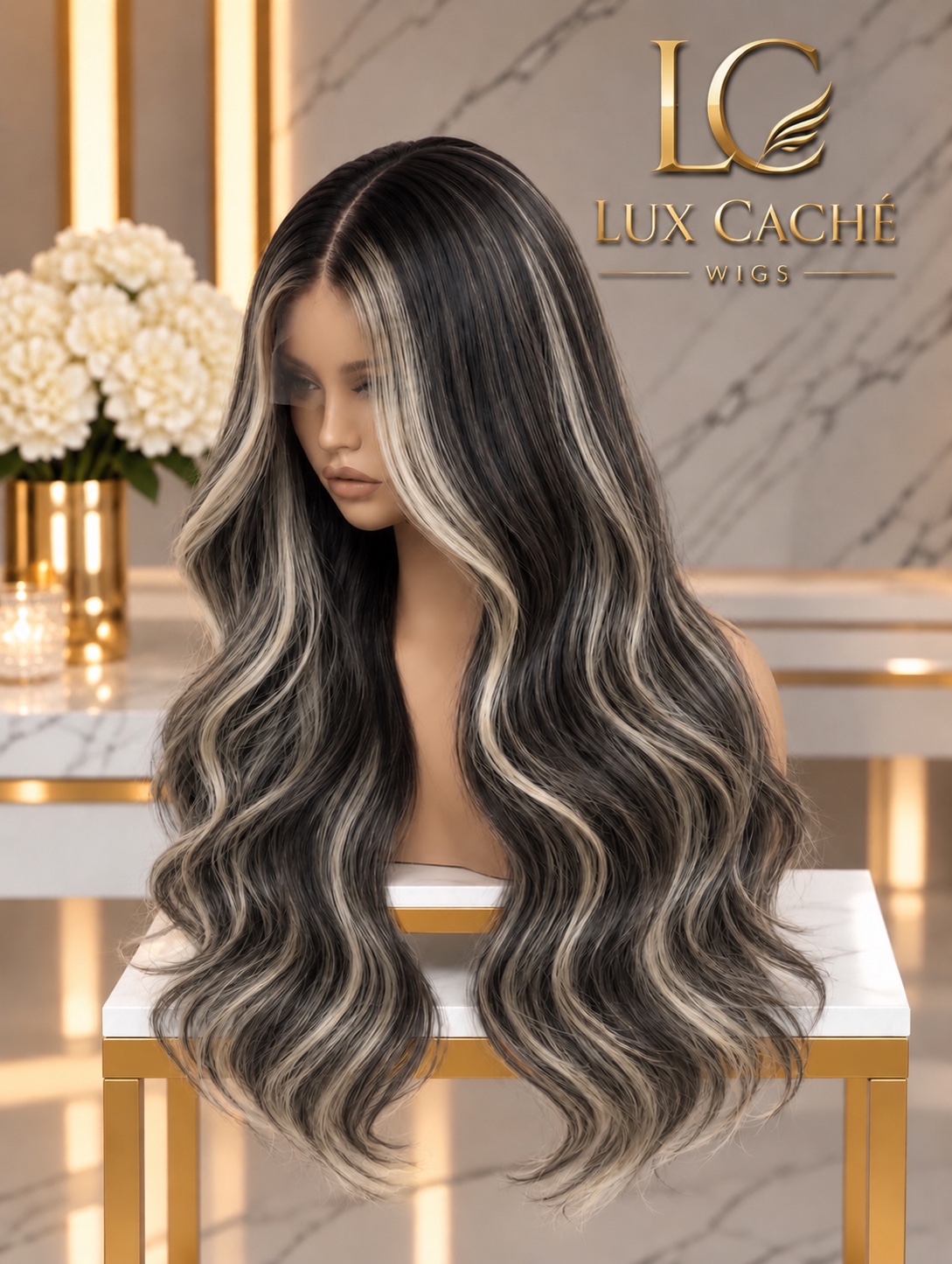 Midnight Champagne wig