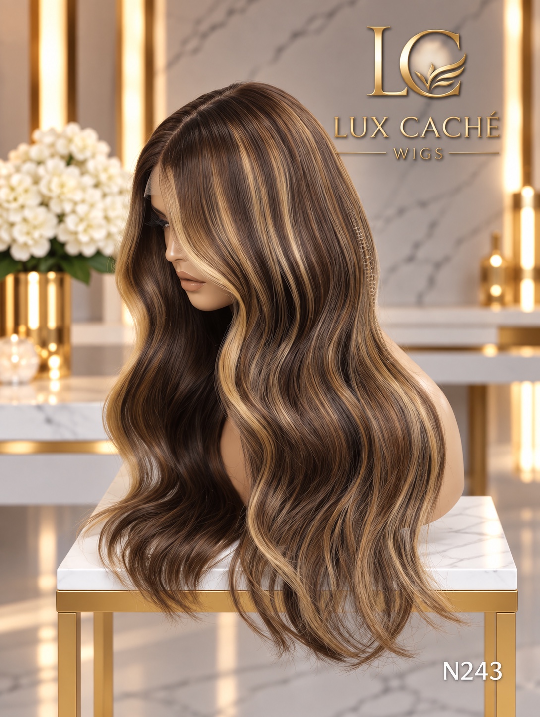 Toffee Ribbon wig